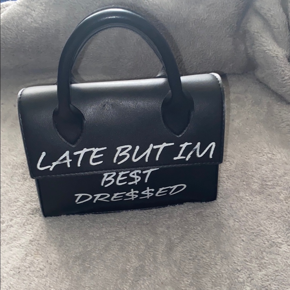 Women’s Slogan Shoulder Bag